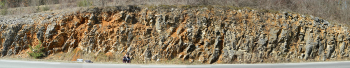 Figure 1 : Panorama des calcaires dolomitiques
