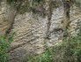 Figure 2 : Stratifications obliques dans les grès calcaires du Serravallien