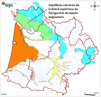 Système aquifère du Périgord et bassin angoumois