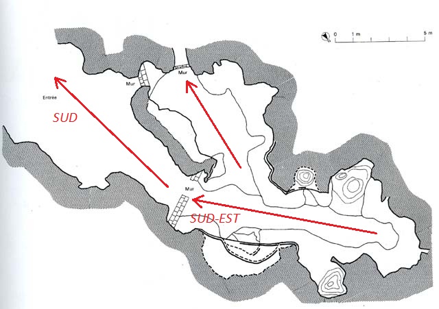 Figure 3 : Plan de la grotte de Pair-non-Pair