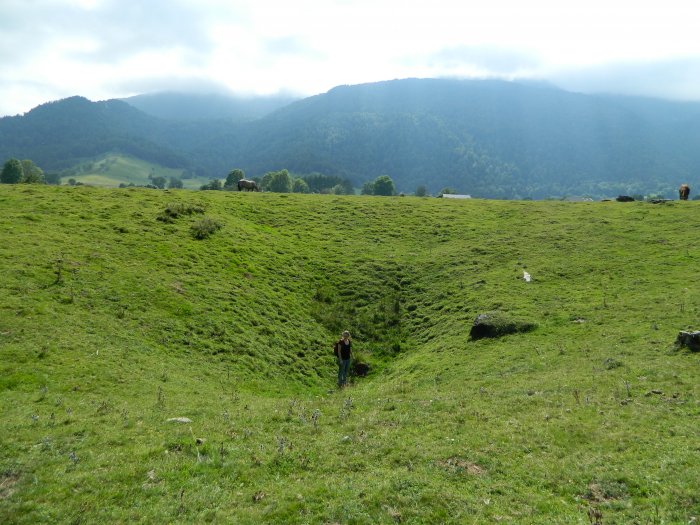 Figure 1 : Dolines du plateau de Benou (Gutierrez T., 2013)